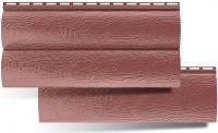Акриловый сайдинг Blockhouse - цвет красно-коричневый
